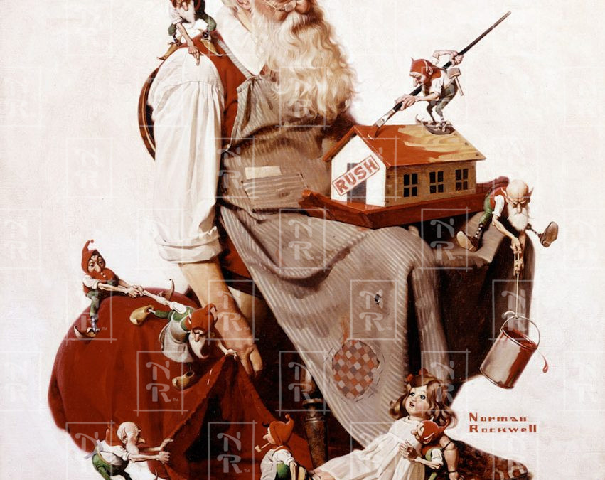 Christmas: Santa with Elves